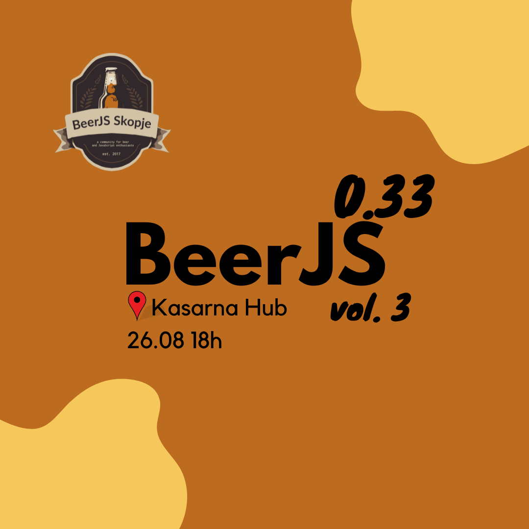 BeerJS 0.33, Vol 3 - 26 август
